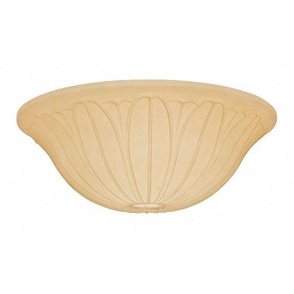 Glass Bowl, Tropical Leaf, Toffee