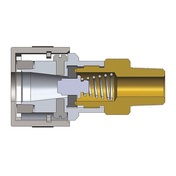 Quick Connect Plug, Male, 2.22