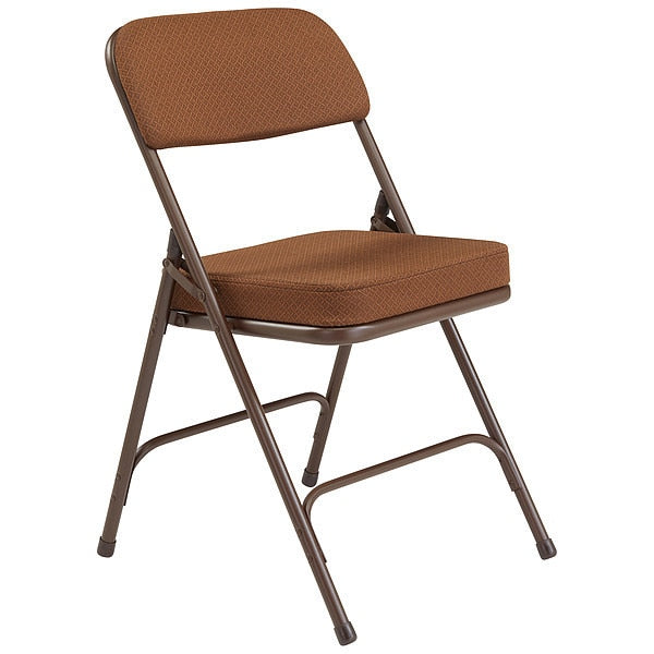 Folding Chair, Fabric, 32in H, Brown, PK2