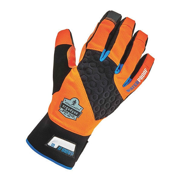 Thermal Waterproof Utility Gloves, XL Orange