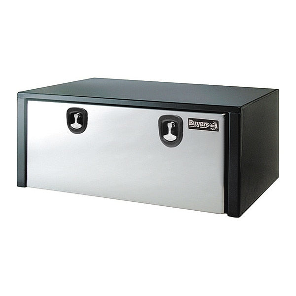Black Steel Box W/ S/S Door, 24X24X60
