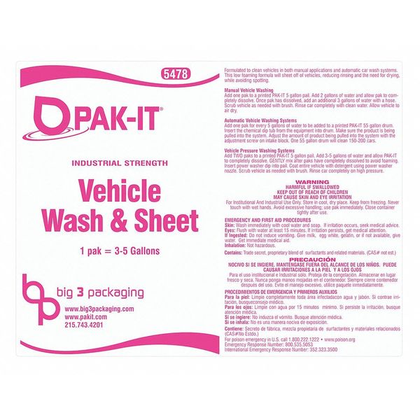 Bucket Label, Wash Sheet
