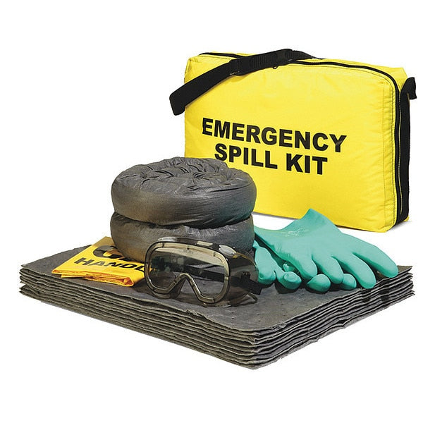Spill Kit/Station, Bag, Universal, 4.7 gal.