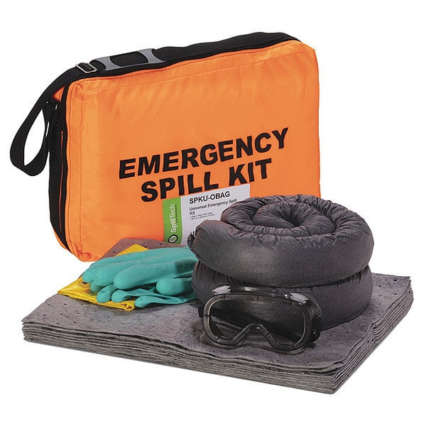 Spill Kit/Station, Bag, Universal, 4.7 gal.