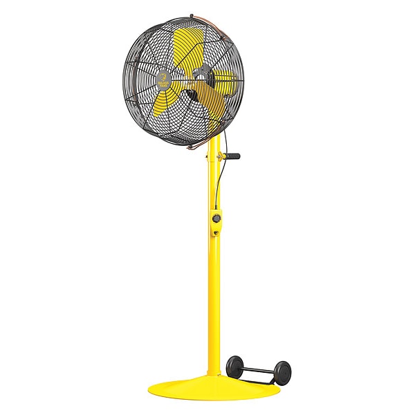 Standard-Duty Industrial Fan, Variable Speeds, Black