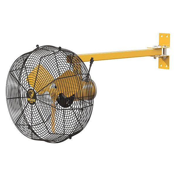 Standard-Duty Industrial Fan, Variable Speeds, Black