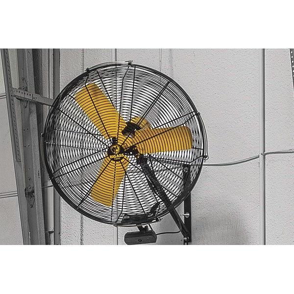 Standard-Duty Industrial Fan, Variable Speeds, Black