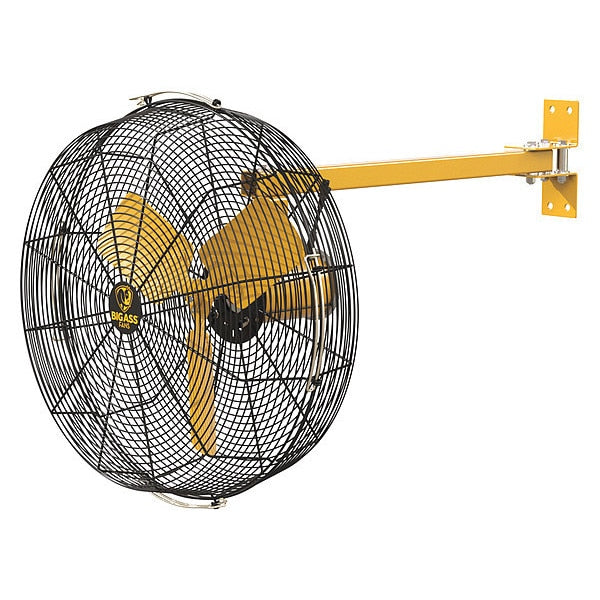 Standard-Duty Industrial Fan, Variable Speeds, Black