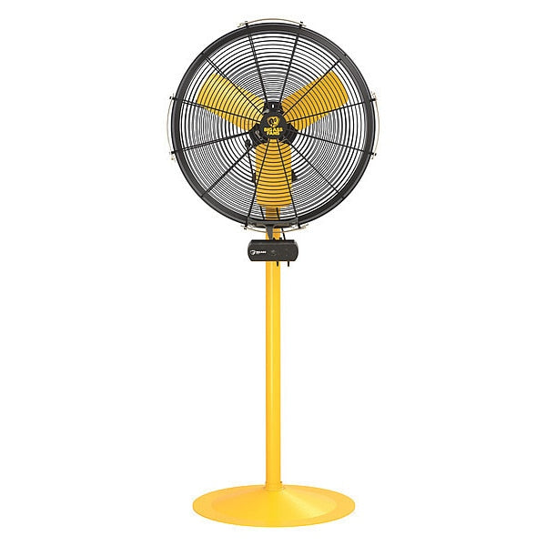Standard-Duty Industrial Fan, Variable Speeds, Black