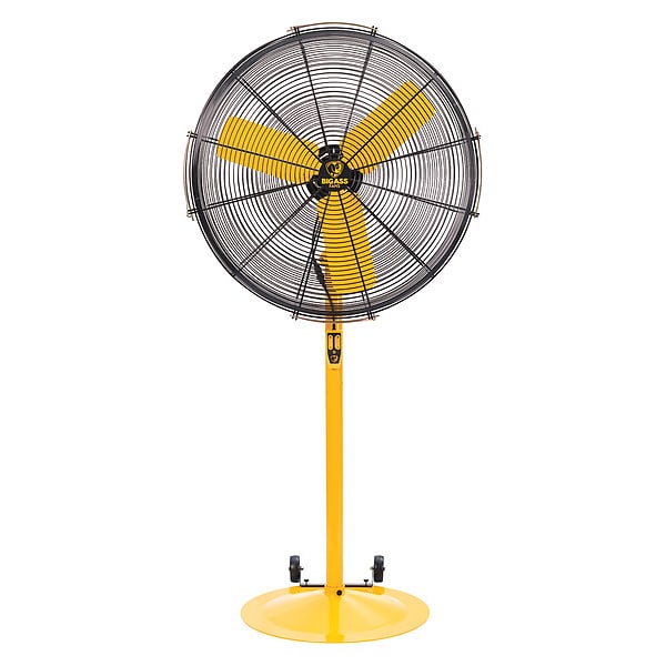 Standard-Duty Industrial Fan, Variable Speeds, Black