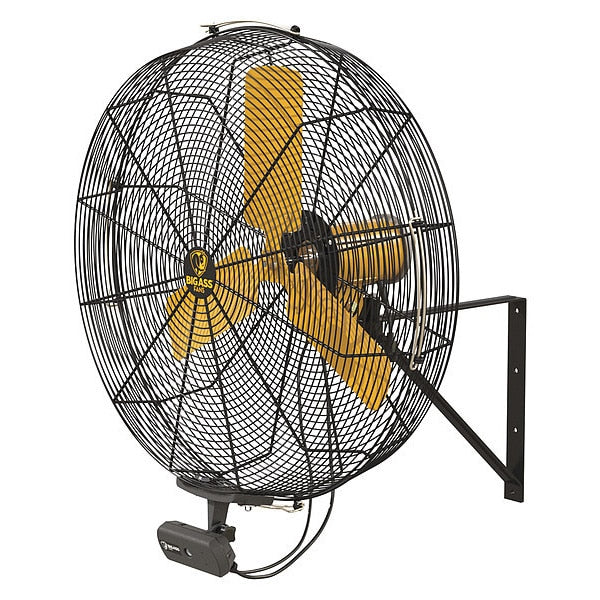 Standard-Duty Industrial Fan, Variable Speeds, Black