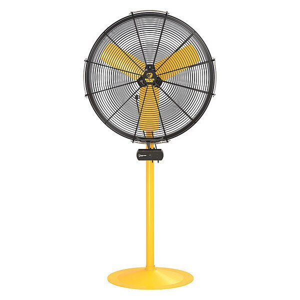 Standard-Duty Industrial Fan, Variable Speeds, Black