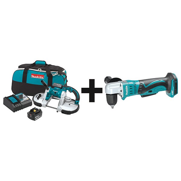 Cordless Combination Kit, 18V DC, 44 7/8 in Blade Length