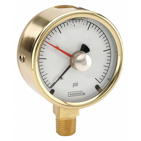 Brass Case Pressure Gauge, MIP, 300 psi