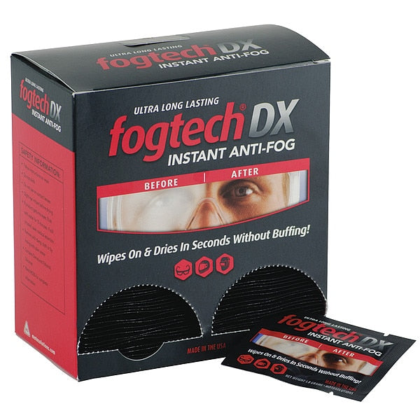 Instant Antifog Wipes, Dispense Box, PK100
