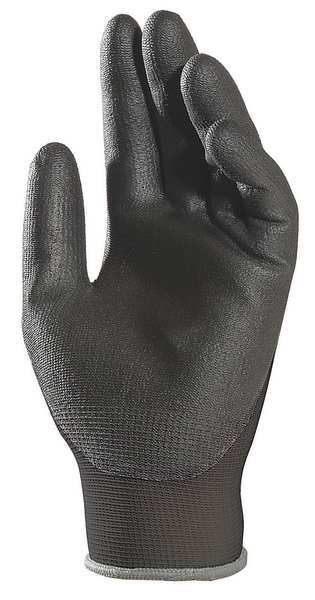 Coated Gloves, Nitrile, Size 8, Green, PR