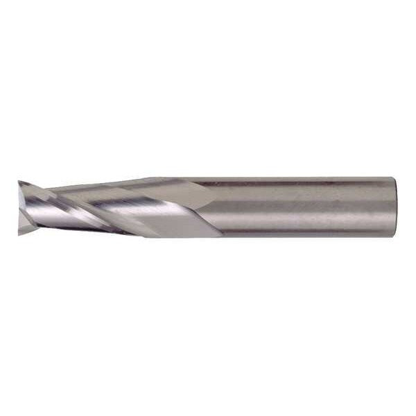 2-Flute Carbide Square Single End GP End Mill Cleveland CEM-SE-2 Bright 1/2x1/2x2x4