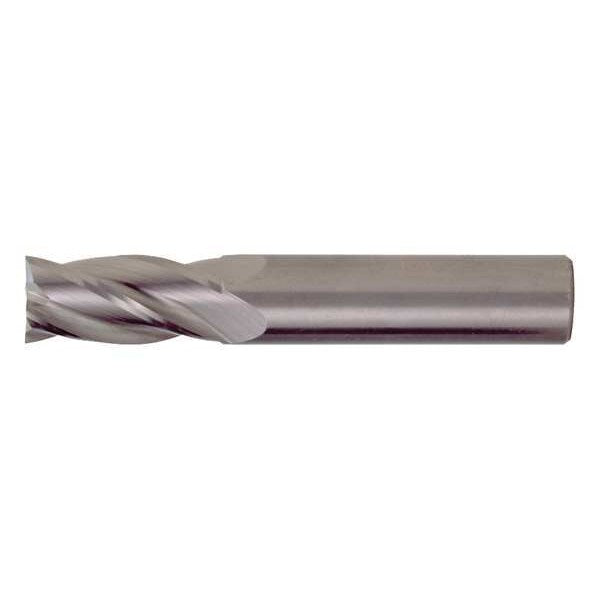 4-Flute Carbide Crn Rad Single End GP End Mill Cleveland CEM-SE-4-TA TiAlN 3/8x3/8x1x2-1/2x0.01CR