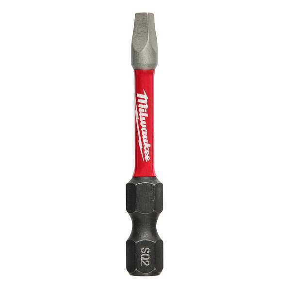 SHOCKWAVE 2âImpact Square Recess #2 Power Bits (25 PK)