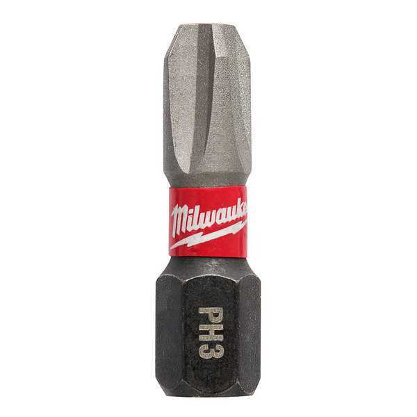 SHOCKWAVE 1 in Phillips #3 Impact Duty Power Bit, 250-Piece Pack