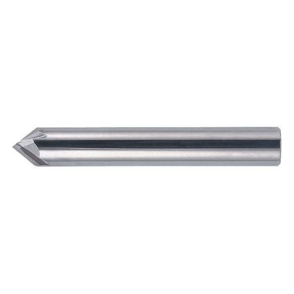 4-Flute Carbide Single End 120Â° Chamfer Tool CTD CEM-CH-4R Bright 3/8