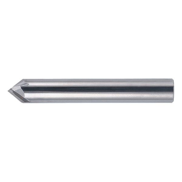 4-Flute Carbide Single End 82Â° Chamfer Tool Cleveland CEM-CH-4R Bright 3/8