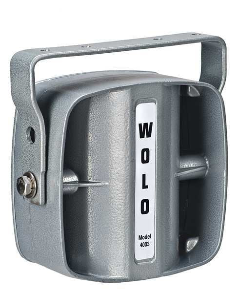 Siren Speaker, Compact, 7 in., Metal, 12VDC