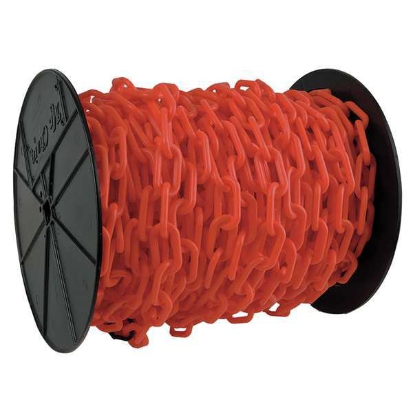 Plastic Chain, 1-1/2In x 200 ft., Red