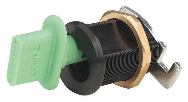 Interchangeable Core Keyed Cam Lock, Keyed Different, SFIC Key, For Material Thickness 1 1/4 in