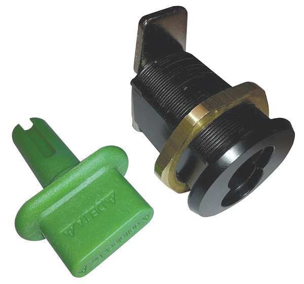 Interchangeable Core Keyed Cam Lock, Keyed Different, SFIC Key, For Material Thickness 1 1/4 in