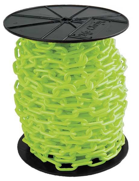 Plastic Chain, 1-1/2In x 200 ft., Green