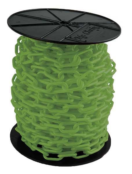 Plastic Chain, 2In x 125 ft., Green