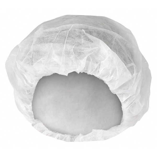 Bouffant Cap Breath Material WHT LG 150/Pk 450/Cs