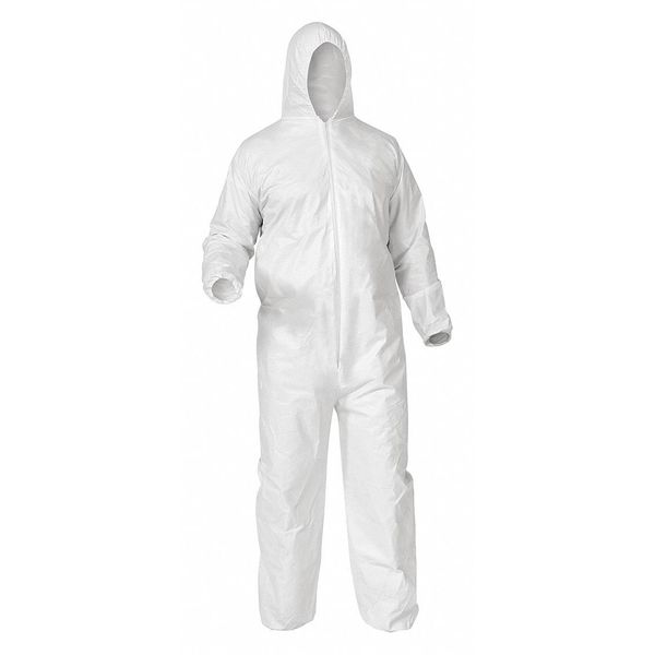 Dispos Covall Liq Parti Protect Hood WHT XL 25/Cs