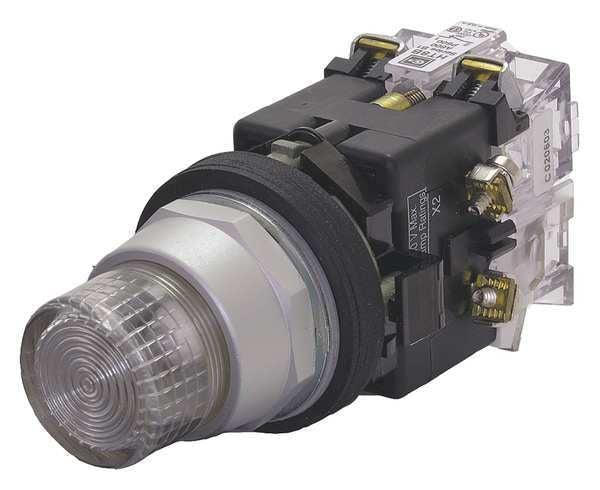 Illuminated Push Button, 30 mm, 1NO, Clear