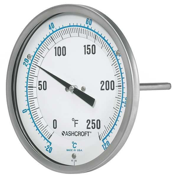 Dial Thermometer, EveryAngle, 2-1/2in Stem