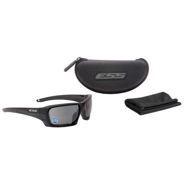 Polarized Safety Sunglasses, Wraparound Gray Mirror Polycarbonate Lens, Scratch-Resistant