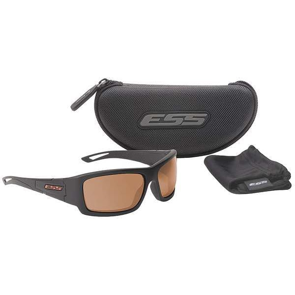 Ballistic Safety Glasses, Wraparound Copper Polycarbonate Lens, Scratch-Resistant