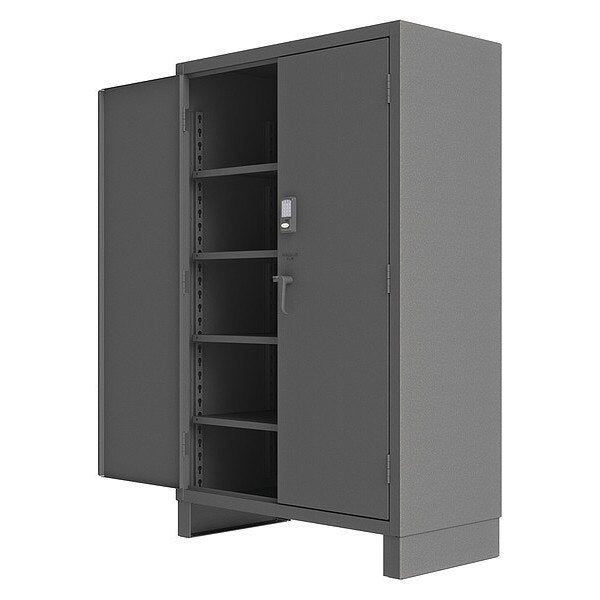 14 ga. ga. Steel Storage Cabinet, 48 in W, 78 in H, Stationary