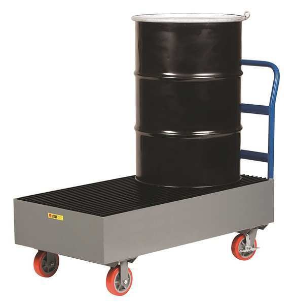 Two Drum Spill Platfrm Cart, 21 In Height