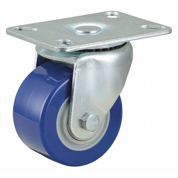 Swivel Plt Cstr, Polyurethane, 3 in, 450 lb