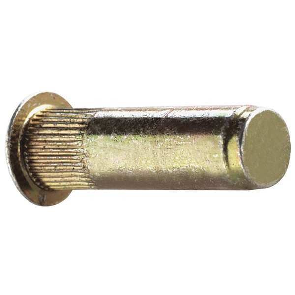 Rivet Nut, #10-32 Thread Size, 0.415 in Flange Dia., 0.585 in L, Steel, 25 PK