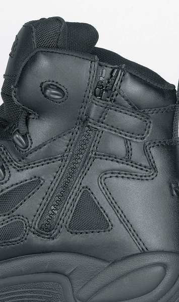 Tactical Boots, 12W, Plain, 6in, Black, PR