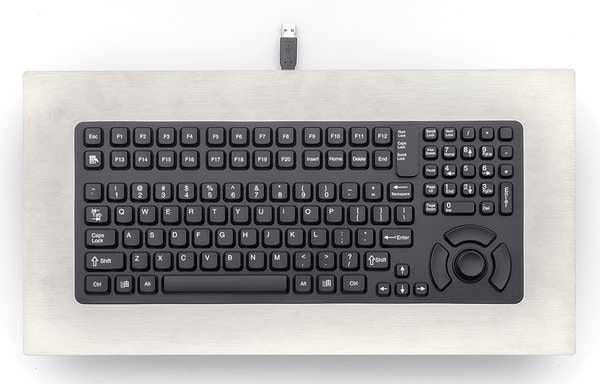 Keyboard, Stainless Steel Panel Mount, USB