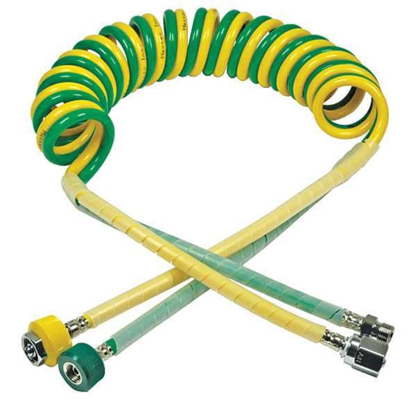 Dual Coil Hose, 15ft, Barb Ohmeda Air Conn