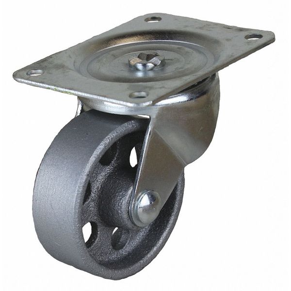 Swivel Plate Cstr, Cast Iron, 4 in, 450 lb.