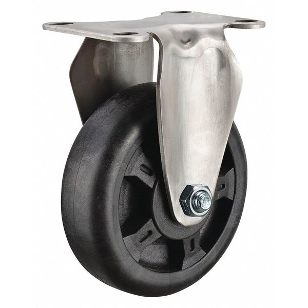Rgd Plt Cstr, Glass Filled Nyl, 5in, 300 lb