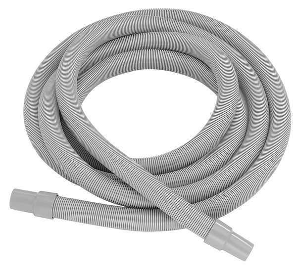 Vacuum Hose, 1-1/2 In x 10 ft, Gray, Nylon