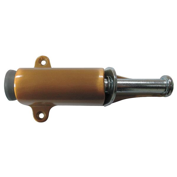 Plunger Door Holder, Stn Brnz, Solid Brass