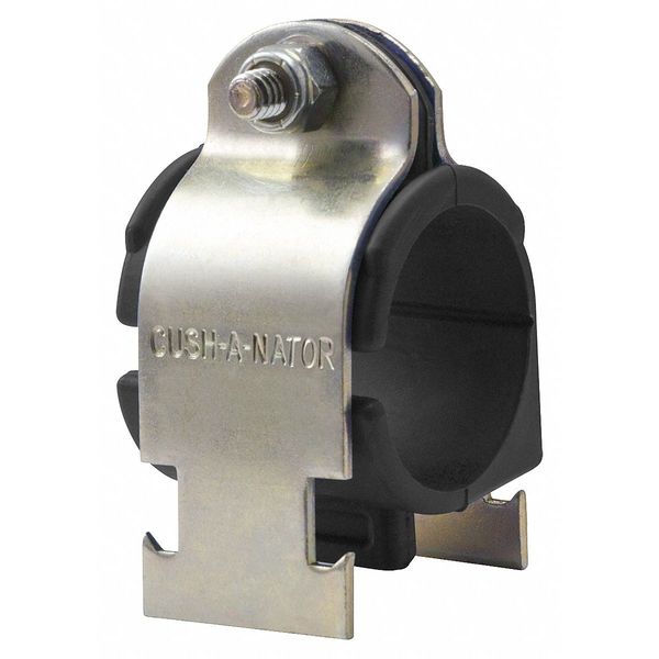 Cushioned Clamp, Std, 1/2 in. Pipe, 316SS